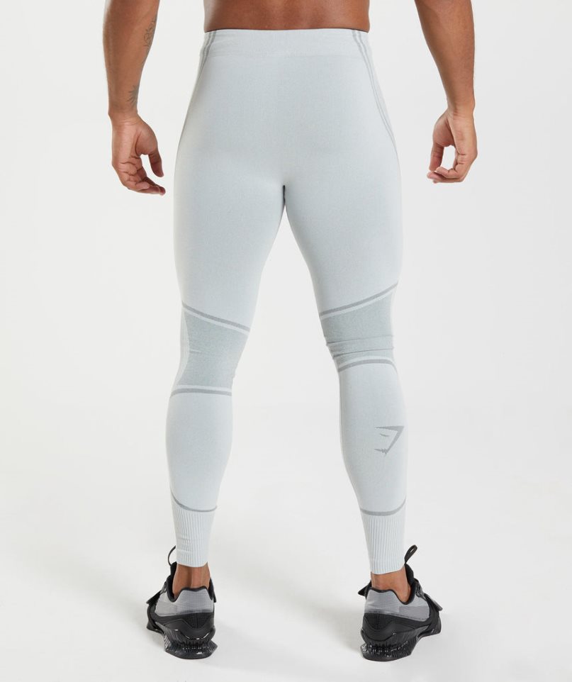 Men's Gymshark 315 Seamless Leggings Light Grey | CA NA176D